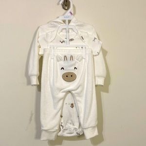 Carter’s 3 Piece Baby Cow Outfit: 9M